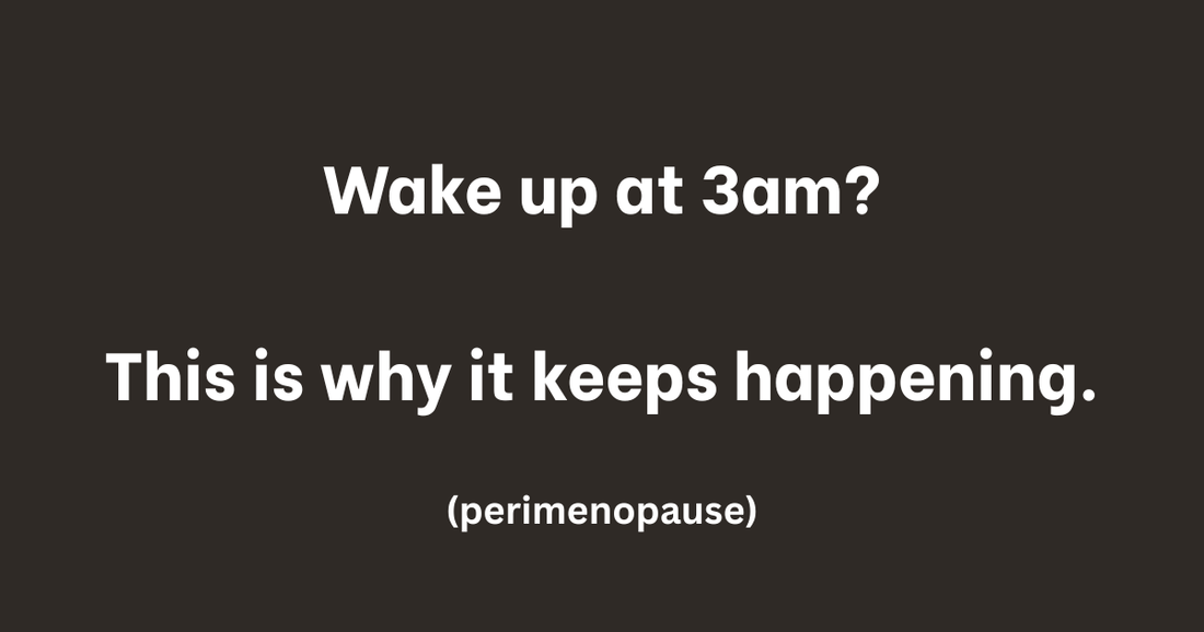 Why You Wake Up at 3am During Perimenopause (And How to Fall Back Asleep Fast)
