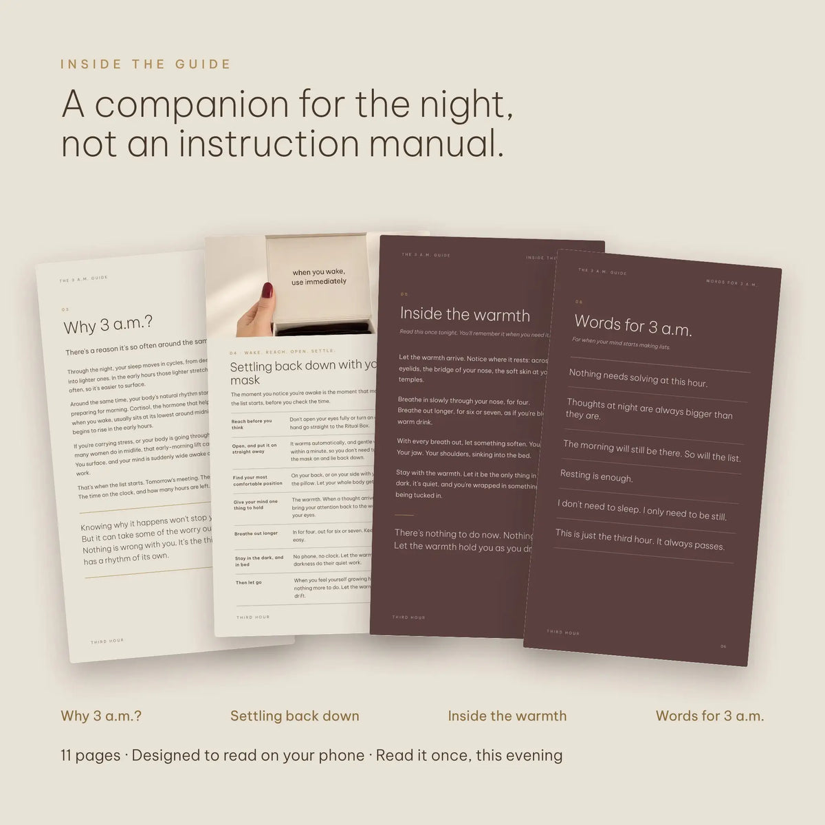 The 3 A.M. Guide + Calming Audio
