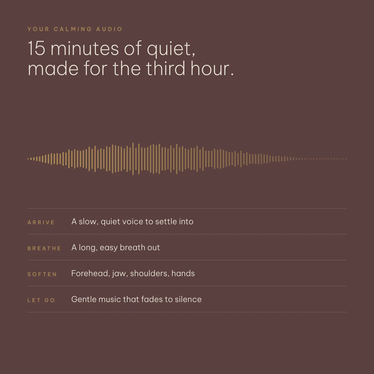 The 3 A.M. Guide + Calming Audio